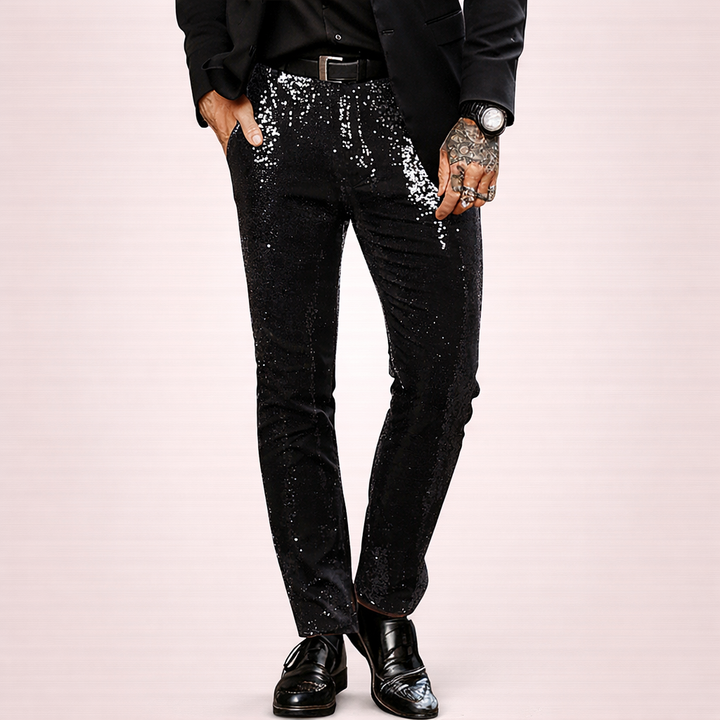 Liam | Dazzling and Comfortable Sequin Trousers