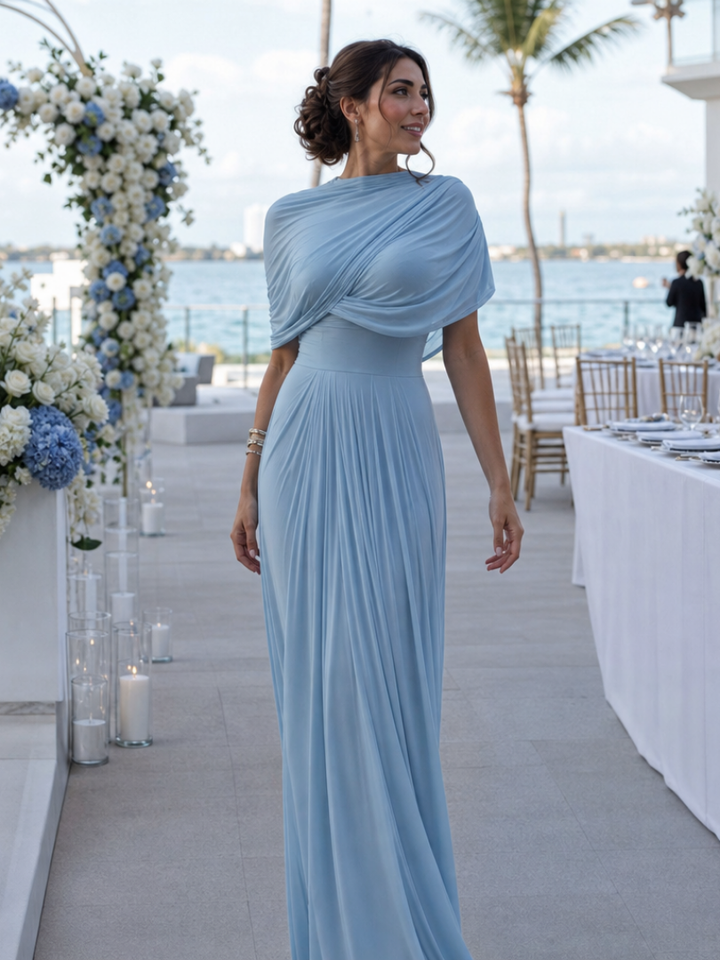Celine | One-Shoulder Draped-Bodice Maxi Dress - image 2