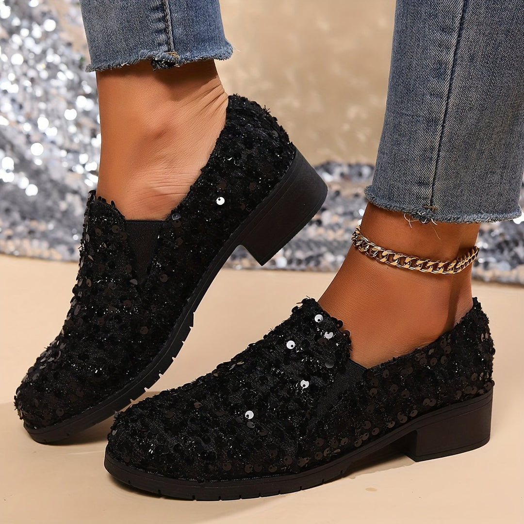 Bella | Sparkling Slip-On Loafers for Women