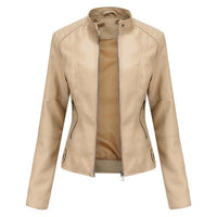 Manuela | Elegant And Contemporary Cropped Leather Jacket