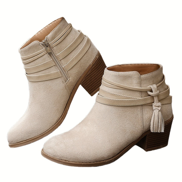 Annabelle | Refined And Versatile Tassel Ankle Boots