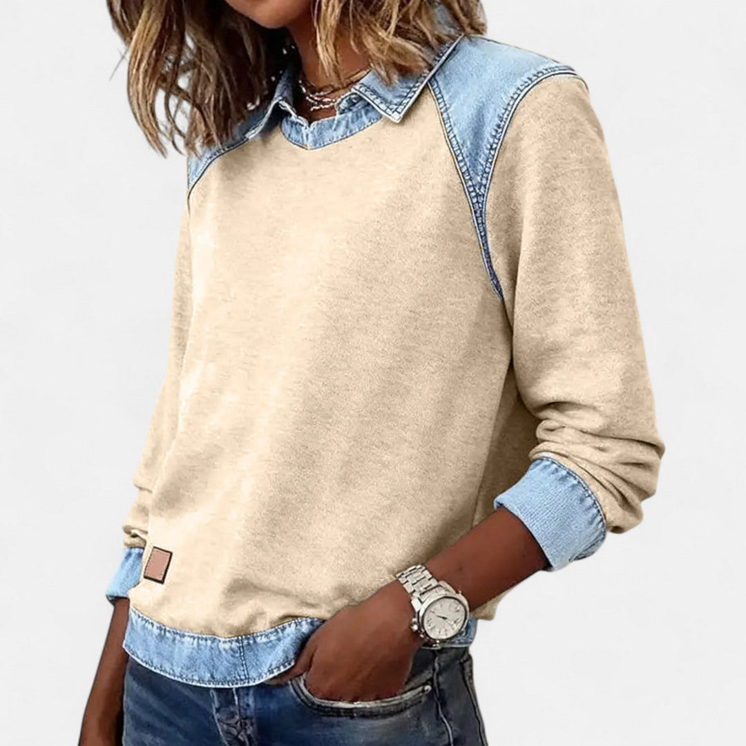 Sophia | Modern Knit Sweatshirt For Effortless Everyday Elegance