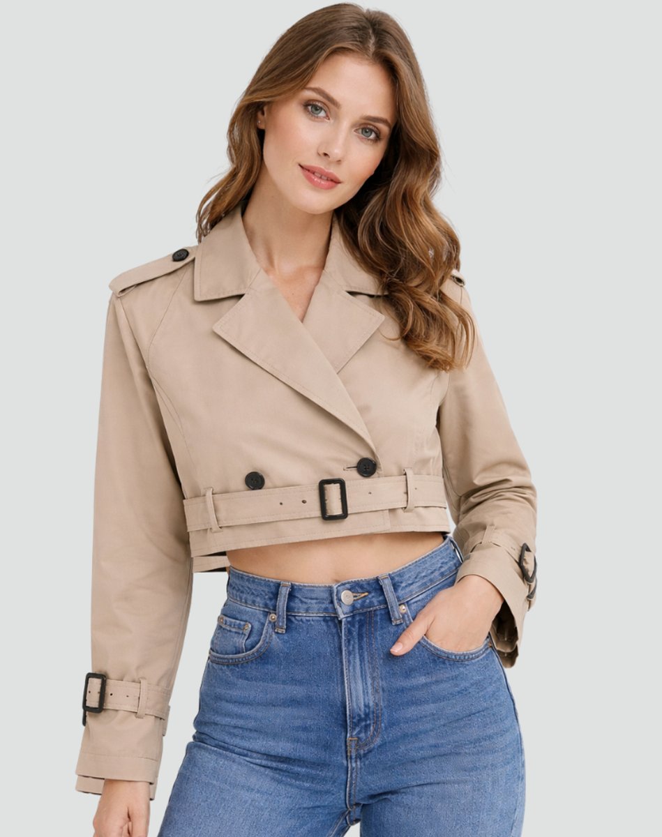 Chloe | Luxurious Short Trench Coat