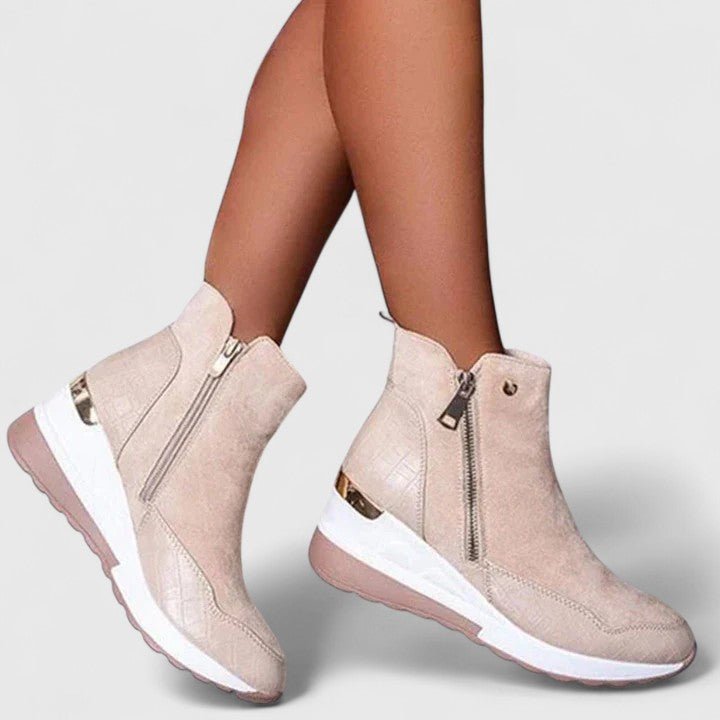 Charlotte | Stivaletti ortopedici con zeppa, eleganti e confortevoli