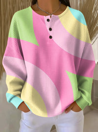 Sophia | Warm And Cozy Waffle Knit Sweater