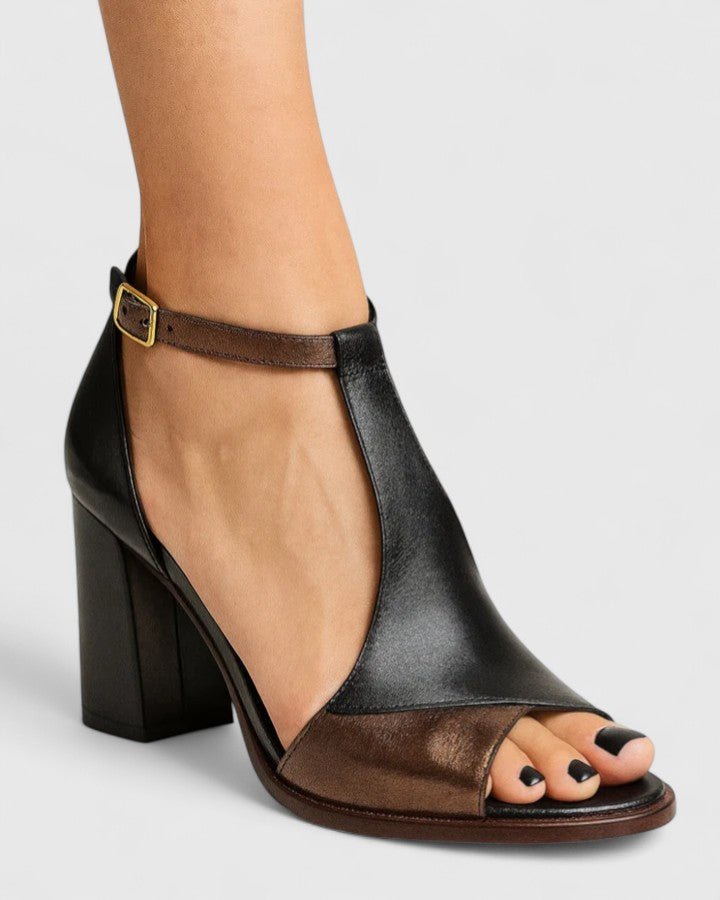 Vanessa | T-Strap Heels – Modern Elastic Design for Women