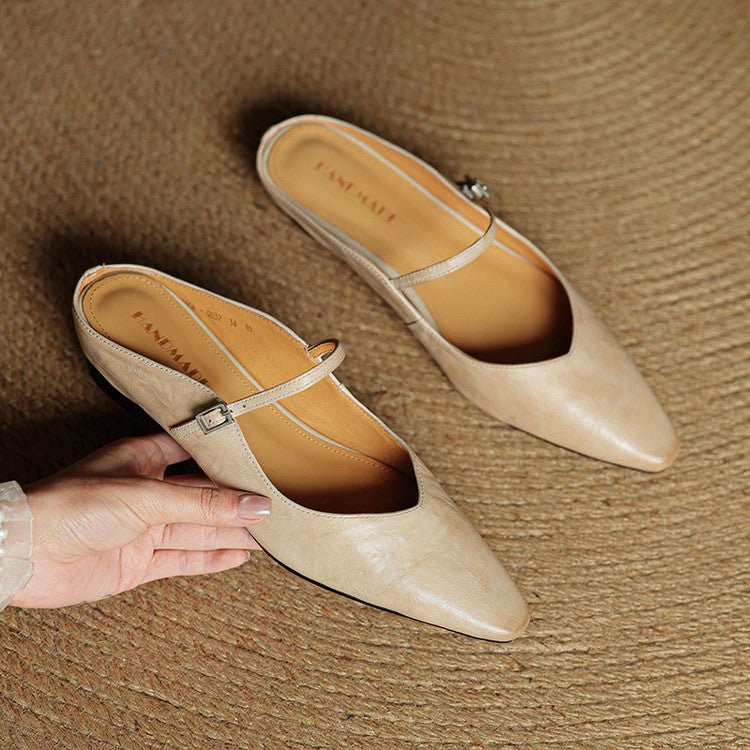 Isla | Mules eleganti e slanciate a punta con fibbia