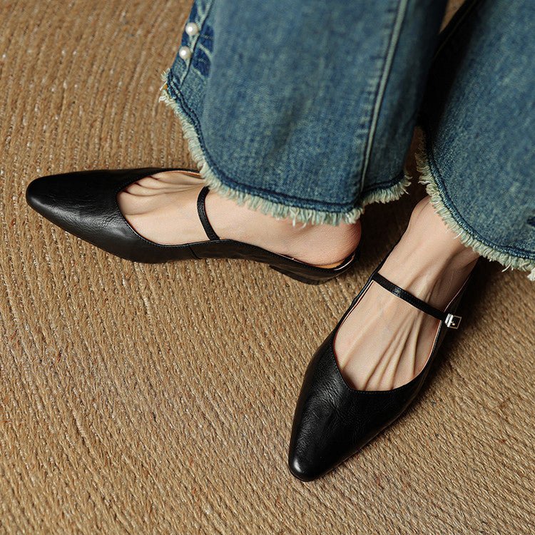 Isla | Mules eleganti e slanciate a punta con fibbia