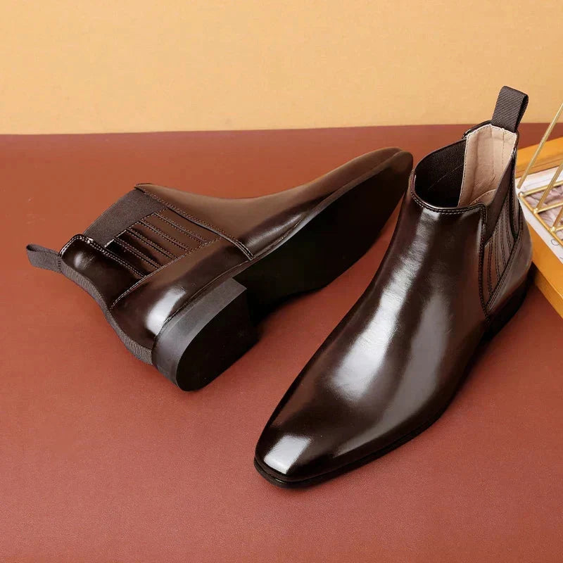 Dina | Sleek Pointed-Toe Chelsea Ankle Boots