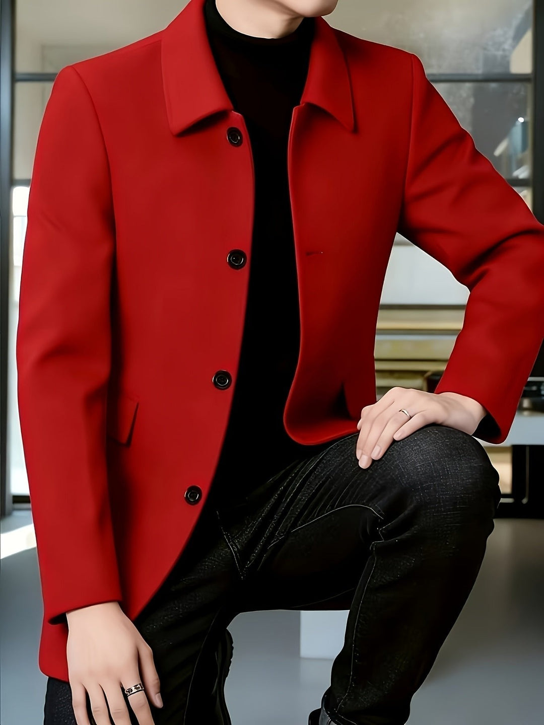 Gerard | Single-Breasted Overcoat – Timeless Style for Men