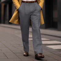 James | Strukturierte Hose mit geradem Bein für stilvolle Alltagslooks
