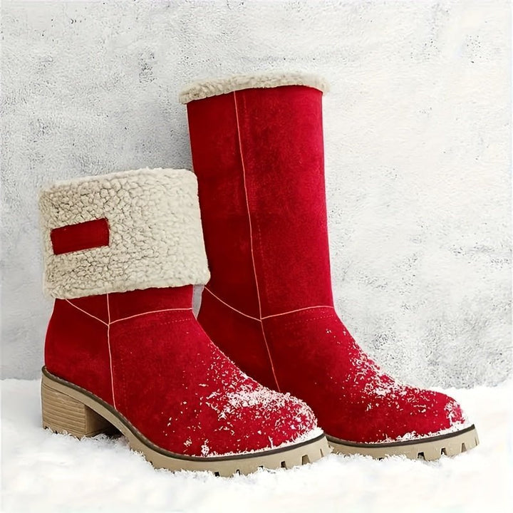 Melinda | Warme und bequeme, mit Fleece gefütterte Stiefel bis zur Wadenmitte