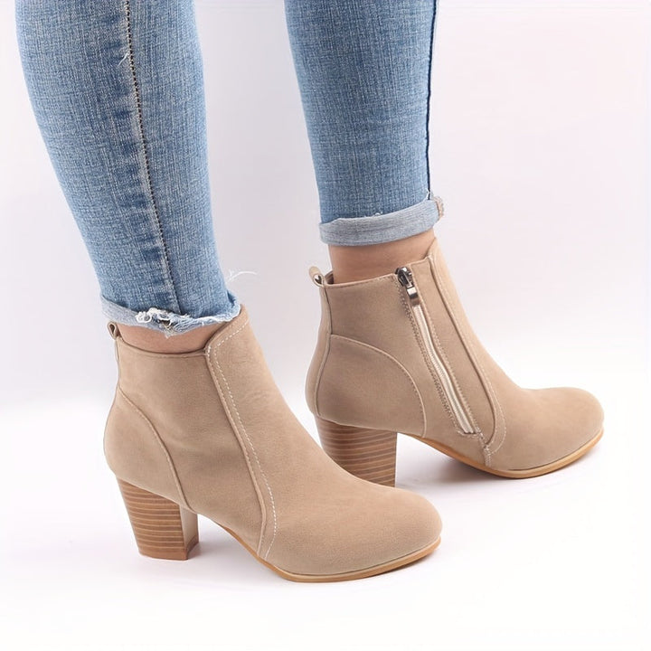 Sienna | Vielseitige Wildleder-Stiefeletten mit Blockabsatz