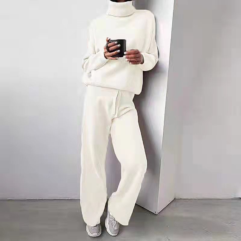 Marina | Elegante e confortevole completo a maglia a due pezzi con dolcevita