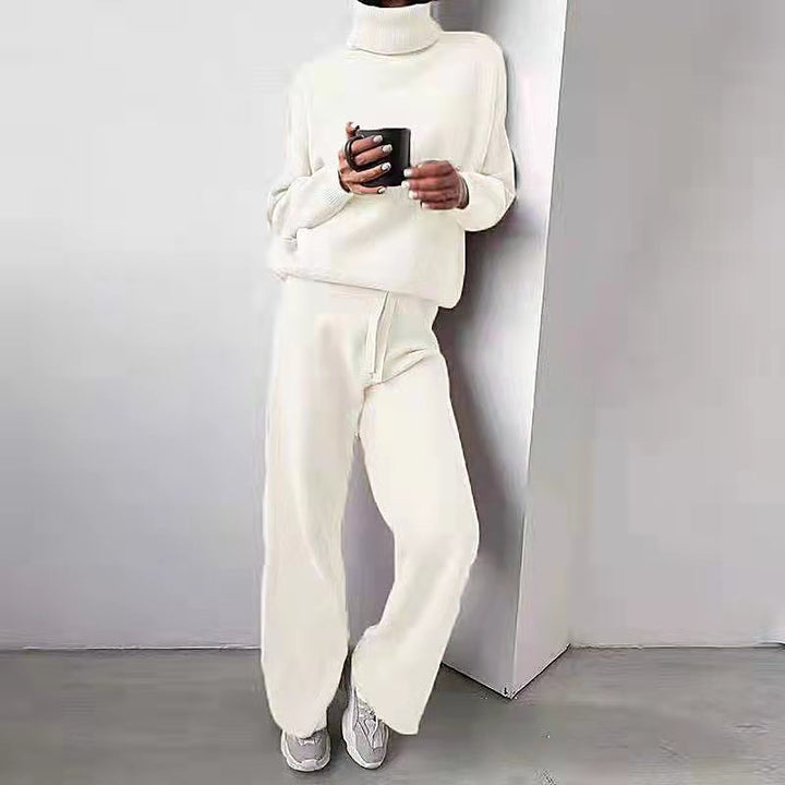 Marina | Elegante e confortevole completo a maglia a due pezzi con dolcevita