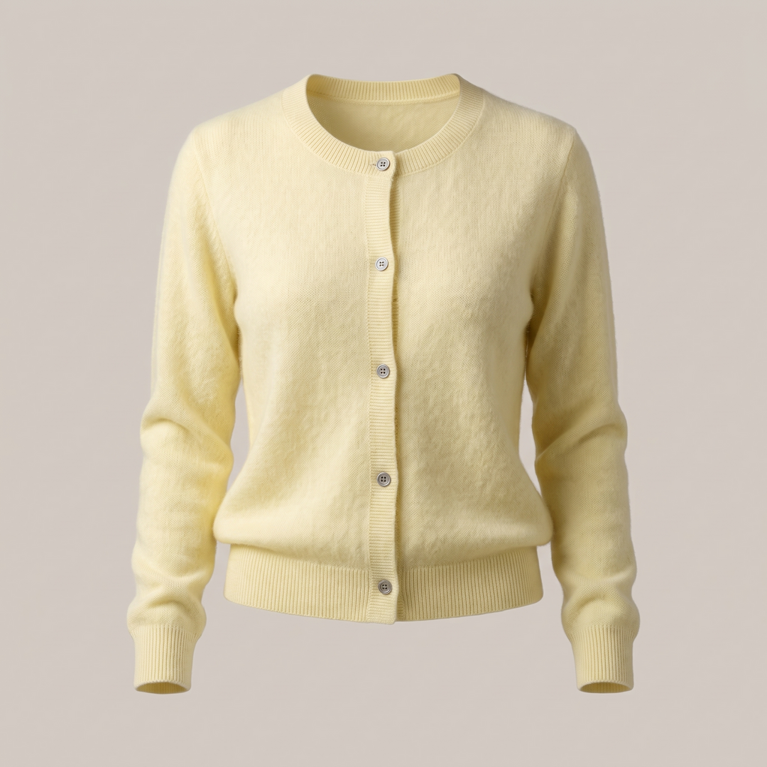 Fiona | Lightweight Mink-Cashmere Button Cardigan - image 2