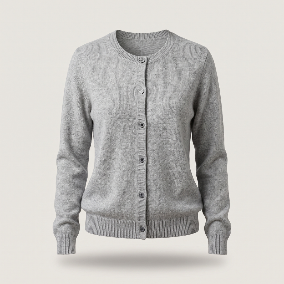 Fiona | Lightweight Mink-Cashmere Button Cardigan - image 4
