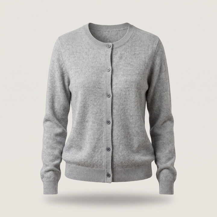 Fiona | Lightweight Mink-Cashmere Button Cardigan - image 4