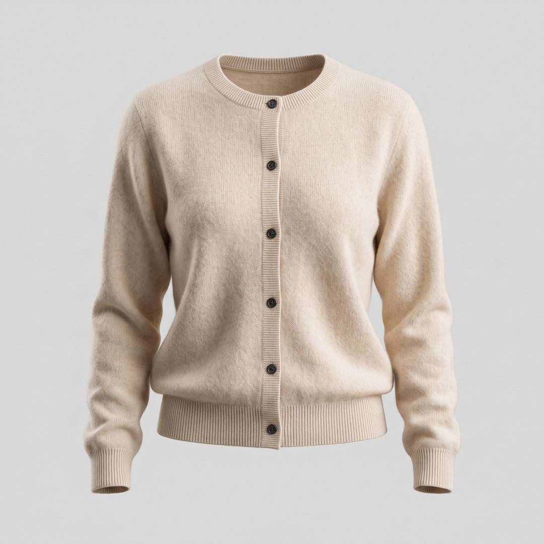 Fiona | Lightweight Mink-Cashmere Button Cardigan - image 5