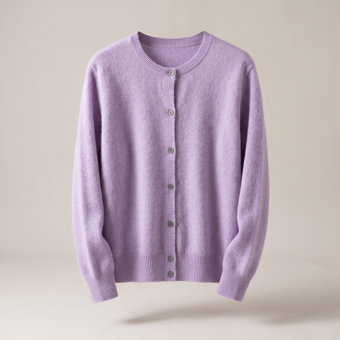 Fiona | Lightweight Mink-Cashmere Button Cardigan - image 10