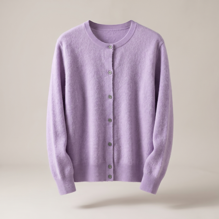 Fiona | Lightweight Mink-Cashmere Button Cardigan - image 10