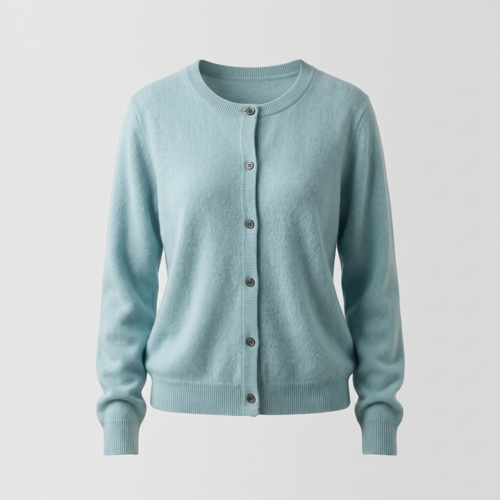 Fiona | Lightweight Mink-Cashmere Button Cardigan - image 11