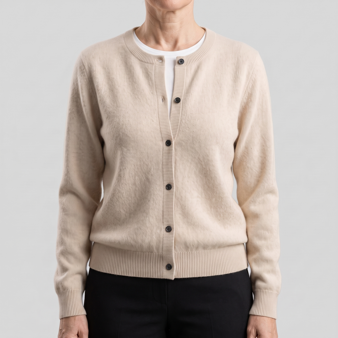 Fiona | Lightweight Mink-Cashmere Button Cardigan - image 13