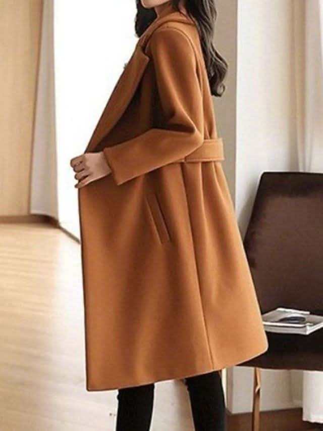 Sienna | Classic Wool Coat – Timeless Elegance for Women