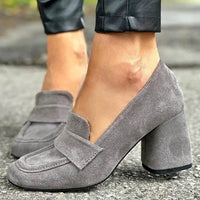 Amelia | Trendy Block-Heel Loafers for Refined Everyday Style