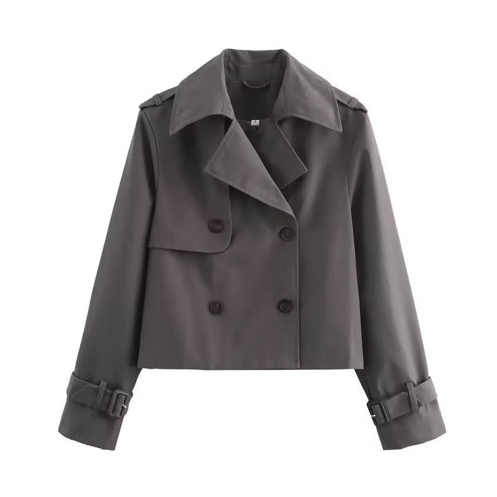 Leah | Trench coat moderno corto doppiopetto