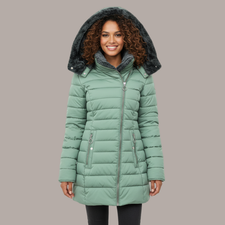 Gisela | Winter Coat with Faux Fur Lining
