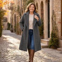 Valentina | Langer Teddymantel für elegante Wärme im Winter