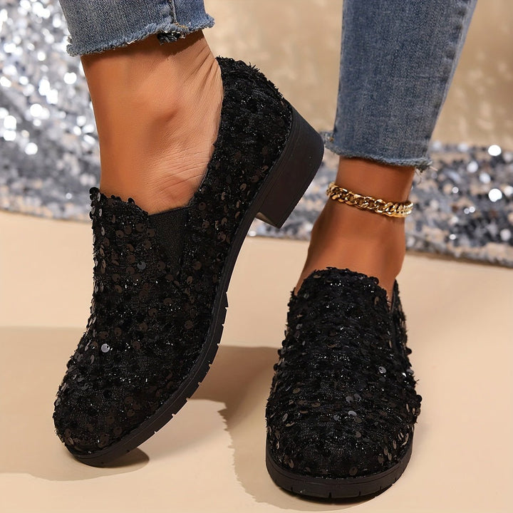 Bella | Sparkling Slip-On Loafers for Women