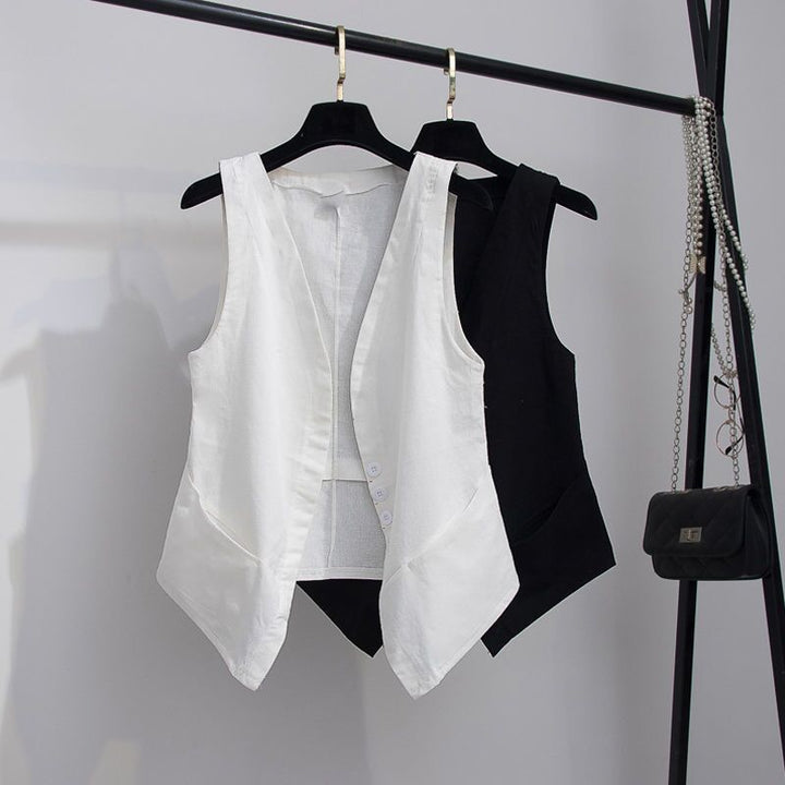 Charlotte | Elegante und atmungsaktive Leinenweste