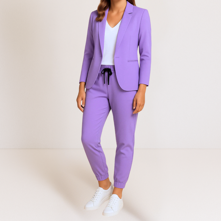 Chloe | Classic Polished Blazer and Jogger Set