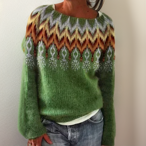 Benti | Geometric Sweater – Artistic Style for Women