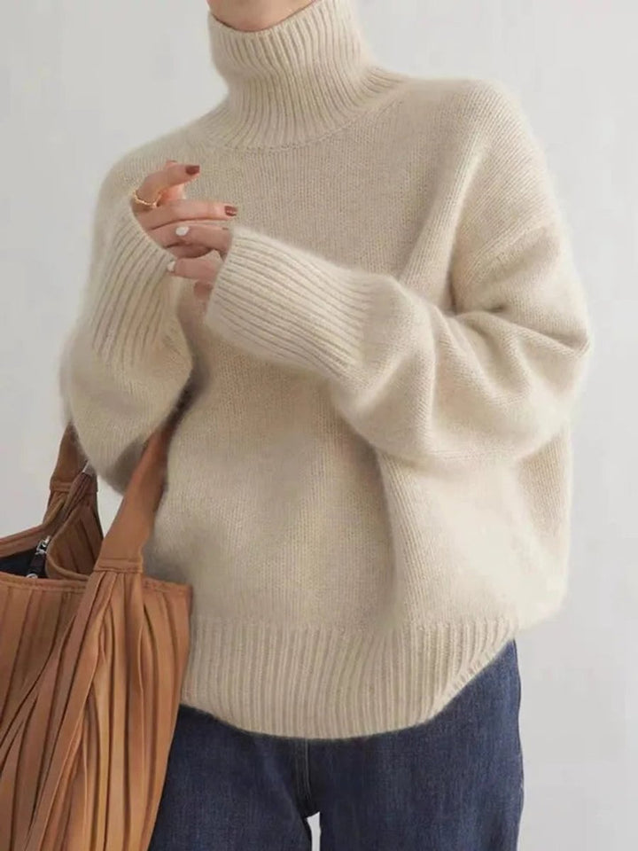 Clara | Turtleneck Knit Sweater for Women with Oversized Fit