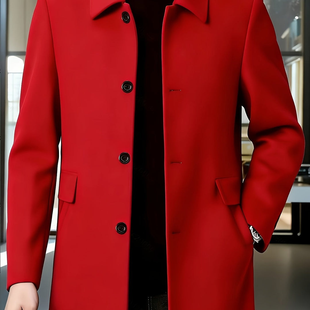Gerard | Single-Breasted Overcoat – Timeless Style for Men