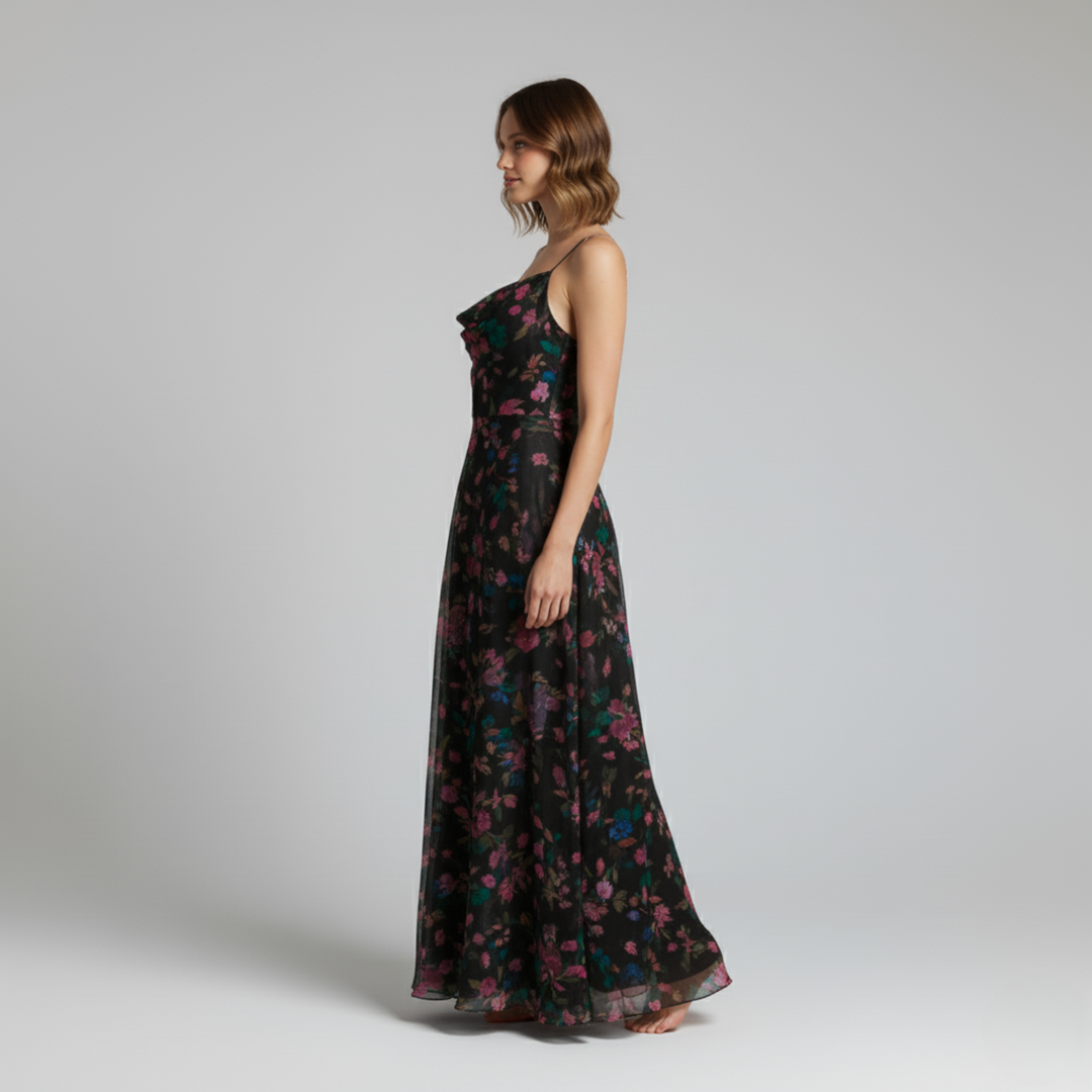 Lila | Blumiges Sommerkleid