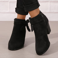 Daisy | Feminine And Sophisticated Bow Detail Ankle Boots