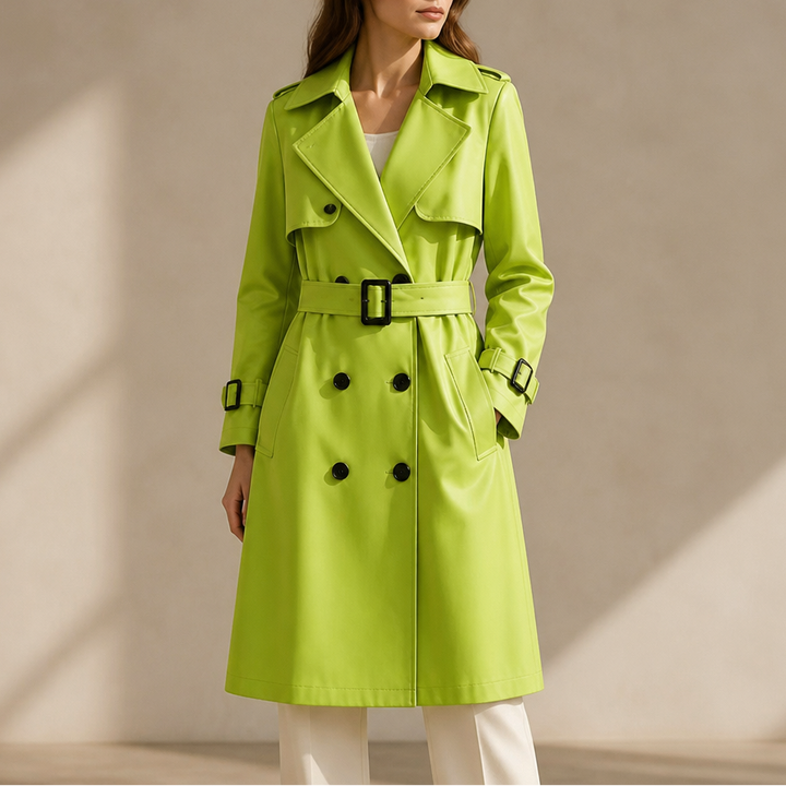 Winterly | Mid-Length Trench Coat – Belted Style for Women