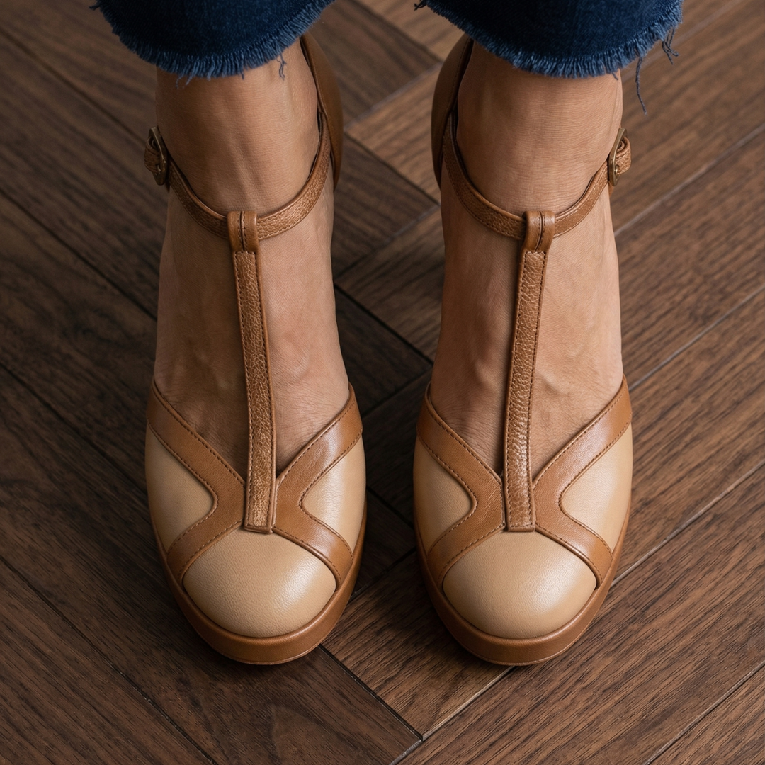 Nadia | Close Toe Heels – Sophisticated Retro Style for Women