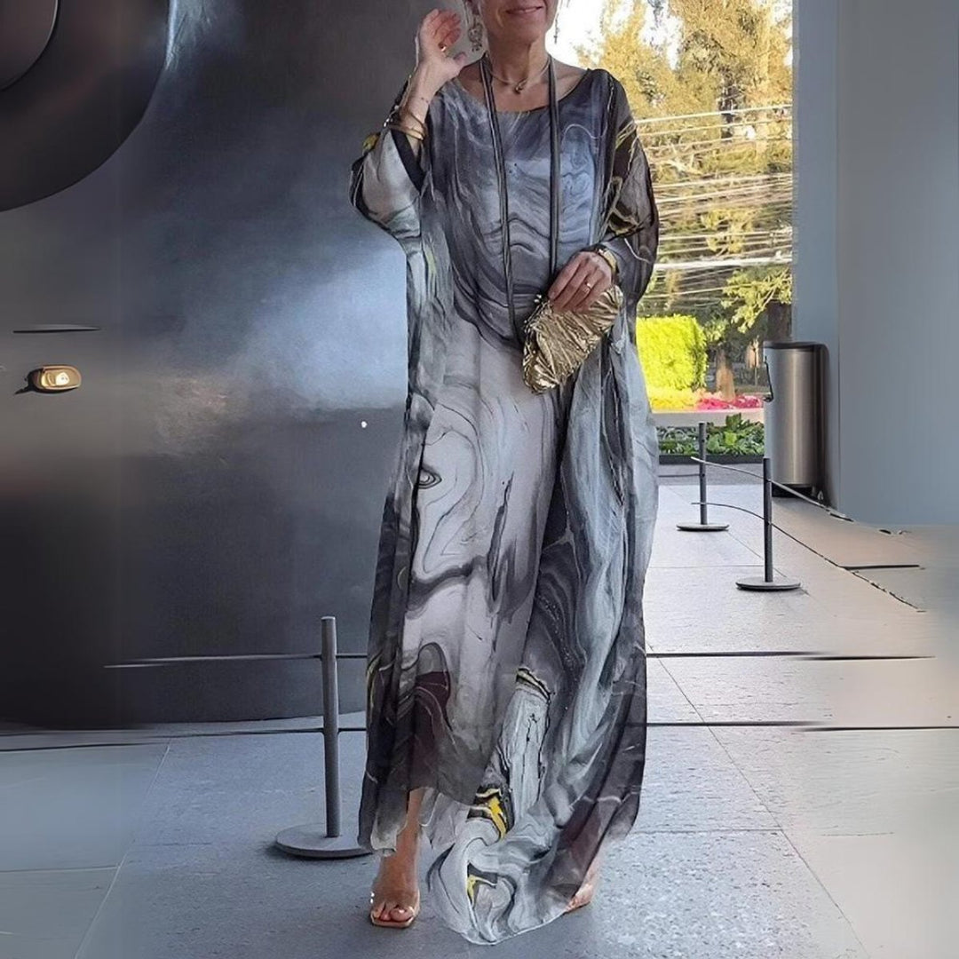 Aria | Stylish Long-Sleeved Maxi Dress