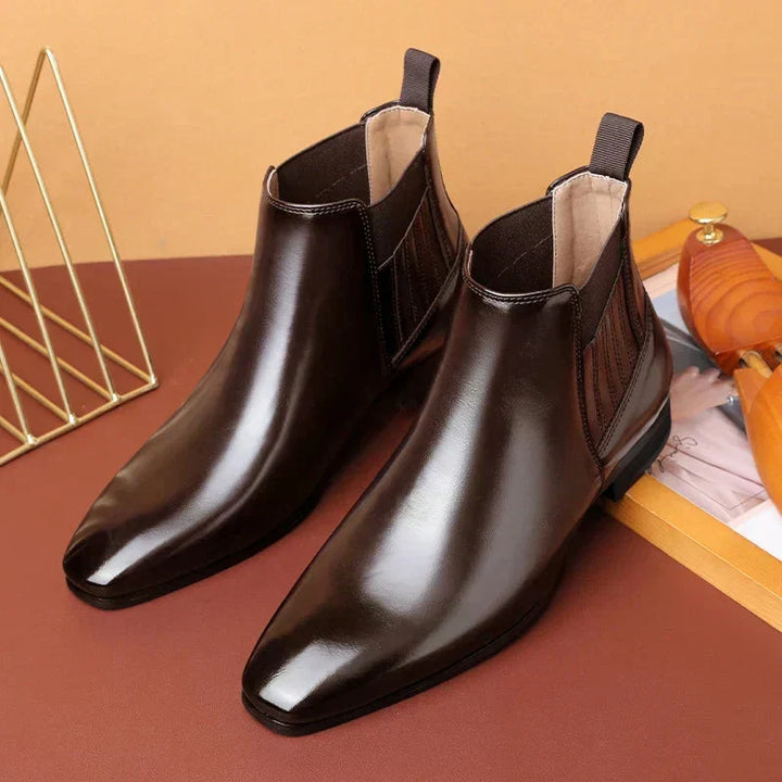 Dina | Sleek Pointed-Toe Chelsea Ankle Boots