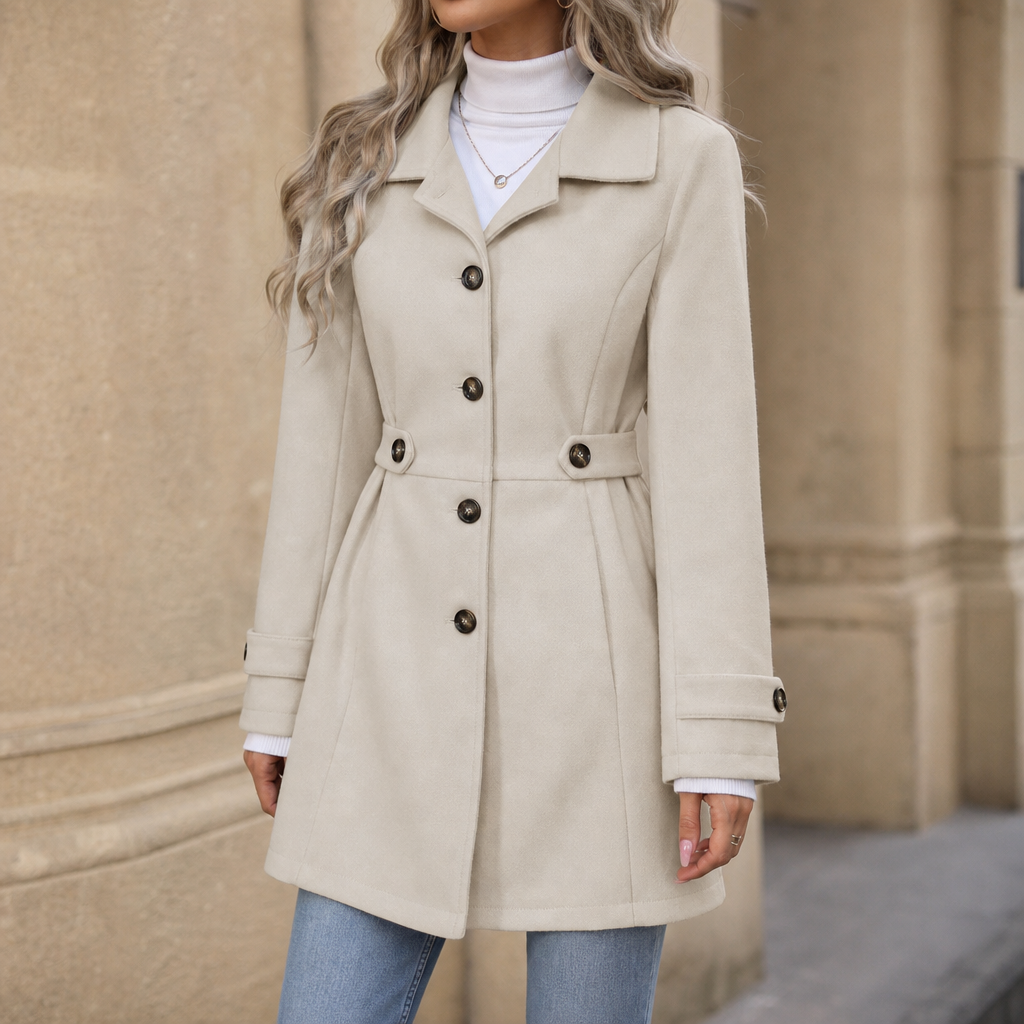 Vestalle | Belted Tailored Trench Coat for Women