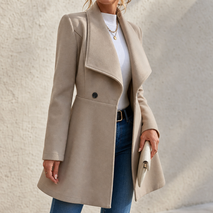 Elowen | Tailored A-Line Overcoat for Women