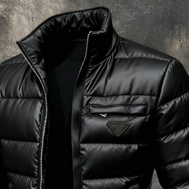 Summit | Puffer Jacket – Controlled Thermal Insulation in Glossed Black