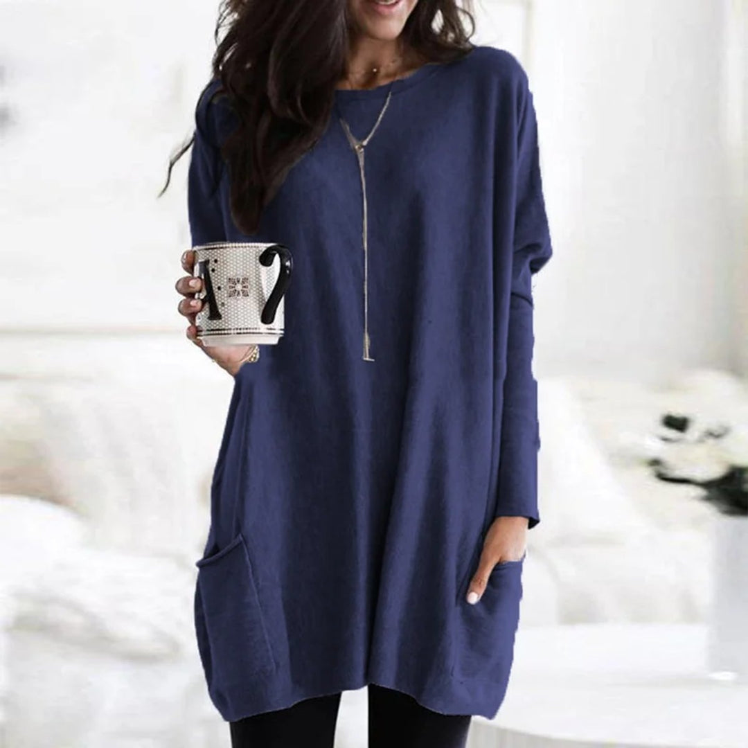 Harper | Gemütlicher, oversized Tunika-Pullover mit Taschen