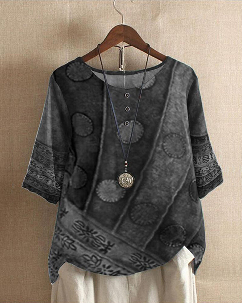 Isla | Lässiges, alltägliches Tunika-Oberteil im Boho-Stil