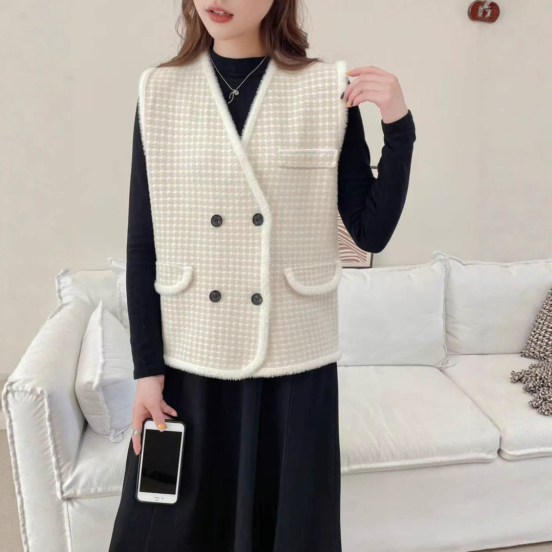 Bridget | Gilet strutturato sartoriale doppiopetto